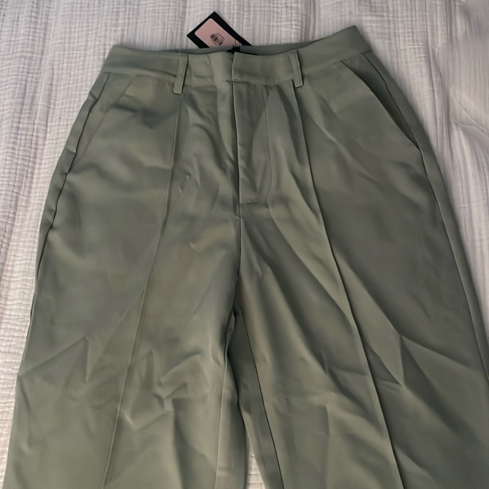 Green dress pants